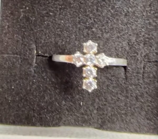 Cross Diamond Ring