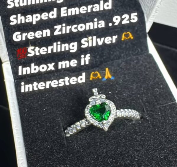 Green Heart Ring